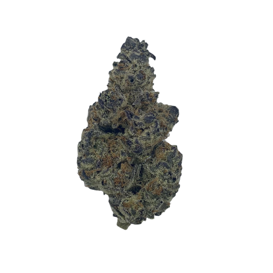 Haven Herb premium hybrid cannabis flower close-up showing dense trichomes and vibrant colors